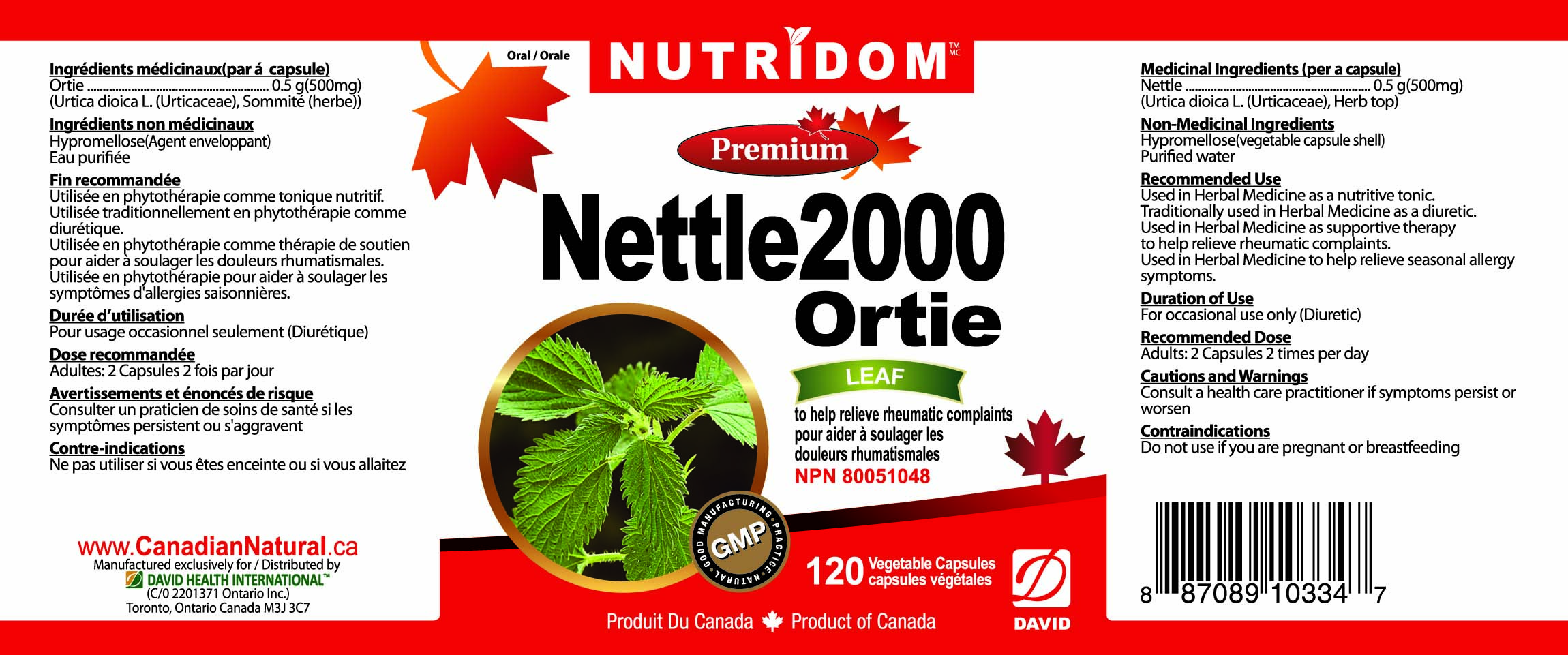 NUTRIDOM NETTLE 2000